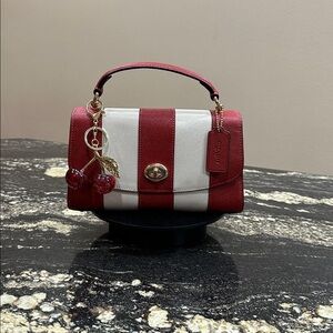 Coach Crimson & Ivory Tilly